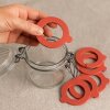 Ersatzgummiring 42 x 66 mm rot Dichtung für Einmachglas langlebig im 10er Set