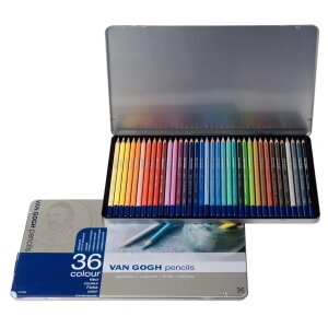 Van Gogh Farbstifte Set 36 Farben für fortgeschrittene Zeichnung und Farbkunst