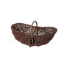 Holzkorb Weide oval ungeschält geflochten Kaminkorb 55cm