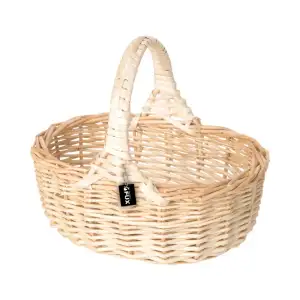 Blumenkörbchen Kinderkorb helle Weide geflochten...