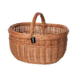 Einkaufskorb Weide oval gesottener geflochtener Henkel...