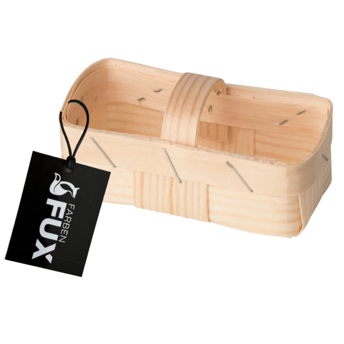 Mini Spankorb natur kleiner geflochtener Deko Korb mit