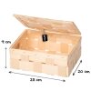 Spanbox natur mit Deckel Holzbox Aufbewahrungskiste 25x20cm