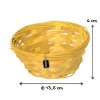 Bambusschale rund gelb kleine geflochtene Dessertschale Ø13.5cm