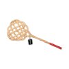 Teppichklopfer Rattan natur geflochten mit Handschutz 75cm