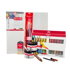 Acrylfarben Set Premium Amsterdam 24 x 20 ml inkl...