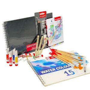 Aquarellfarben Set für Anfänger 8 x 12 ml mit...