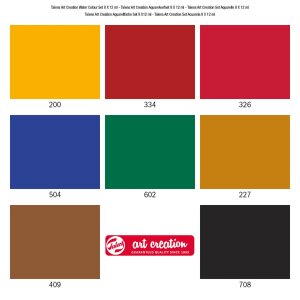 Aquarellfarben Set für Anfänger 8 x 12 ml mit 12 Aquarellbuntstiften