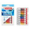 Aquarellfarben Set für Anfänger 8 x 12 ml mit 12 Aquarellbuntstiften