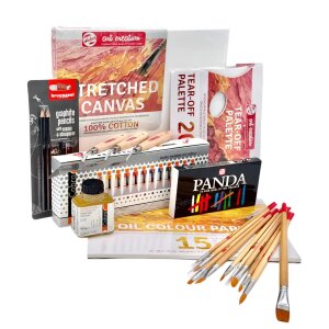 Ölfarben Set für Anfänger Cobra Study wasservermischbar 12 x 20 ml