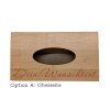 Taschentücher-Box Bambus 27,5x15,5x8,5 cm mit Wunschtext Gravur personalisiert Geschenk Name Datum