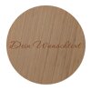 Drehteller Drehplatte Bambus Ø 35 cm mit Wunschtext Gravur personalisiert Geschenk Name Datum