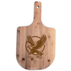 Pizzabrett Bambus 53 cm mit Wunschtext Gravur...