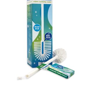 Power Fresher Toilettenbürste nachfüllbar mit 4 Aktiv Sticks Ocean Fresh