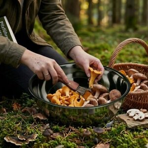 Edelstahlschüssel 32cm Groß Küchenschüssel 7,5L rostfrei für große Mengen