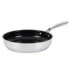 Bratpfanne Edelstahl 28 cm Induktion Keramikbeschichtung Pfanne beschichtet