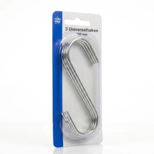 Universalhaken Metall 10 cm 3 Stück S-Haken...