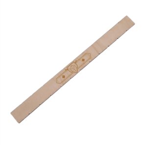 Tabletop Ruler 11 Zoll Holz Lineal für Wargames mit Wunschtext Gravur Rückseite