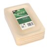 Fingerfood Teller Holz Einweg eckig 19,5 x 14 cm 50 Stück