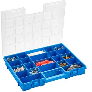 Allit EuroPlus Basic 37/22 Sortimentskasten 22 Fächer blau 365 x 291 x 51 mm