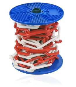 KS-Absperrkette 10 mm rot/weiss 6m
