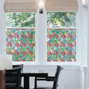 d-c-fix Klebefolie Lisboa Blumen Fensterfolie Selbstklebend Dekor 200 x 45 cm