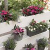 Set 6x Geli EASY Pflanzgefäß für Europaletten Pflanztopf Blumentopf Blumenkübel anthrazit