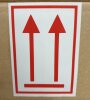 100 x Gefahrgutaufkleber "Rote Pfeile" Etiketten Sticker Warnung Gefahr Hinweis