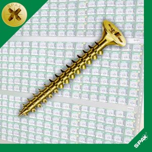 SPAX-S SENKKOPF BREMSRIPPEN KREUZSCHLITZ Z1 VOLLGEWINDE YELLOX 1000ST | 3x45 mm