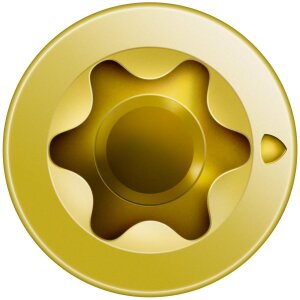 SPAX SENKMULTIKOPF Universalschraube T-STAR PLUS 4CUT VOLLGEWINDE YELLOX gehärtet Standardverpackung